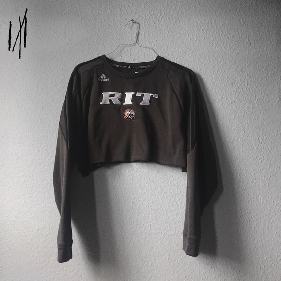Adidas RIT Sweater Crop Top - Picture 3 of 5
